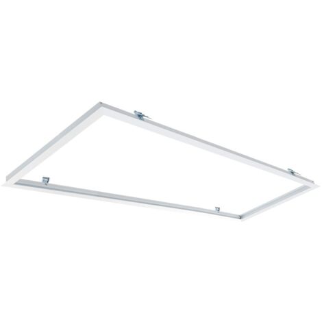 Einbaurahmen für LED-Panels 120x30 cm  Weiß