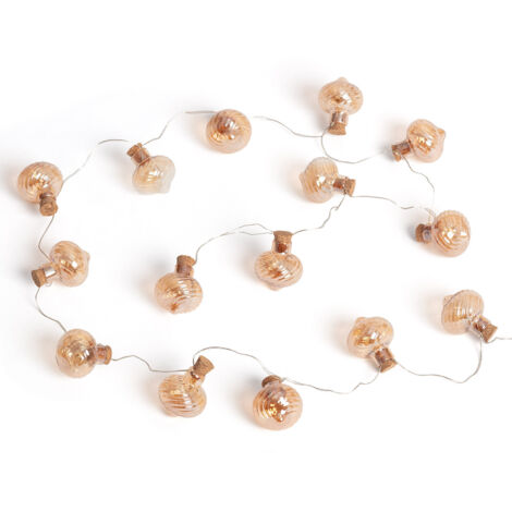 LEDGirlande Lichter mit Batterie 1m Onion 2700K Warmweiß