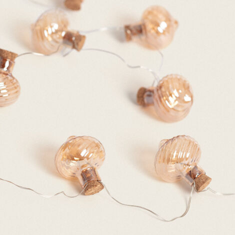 LEDGirlande Lichter mit Batterie 1m Onion 2700K Warmweiß