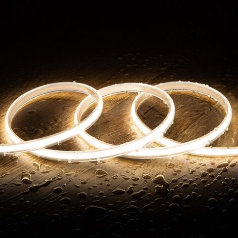 LED-Streifen Dimmbar 220V COB 320 LED/m Neutralweiß 8W/m 720lm/m Breite 12mm Schnitt 50cm IP65 CRI90 nach Maß 50 m