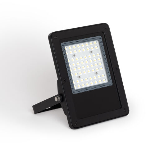 LED- Fluter 50W Dimmbar TRIAC 170 lm/W IP65 ELEGANCE Slim PRO Schwarz 5000K 60º Kaltweiß