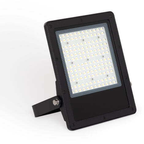 LED- Fluter 100W Dimmbar TRIAC 170 lm/W IP65 ELEGANCE Slim PRO Schwarz 3000K 60º Warmweiß