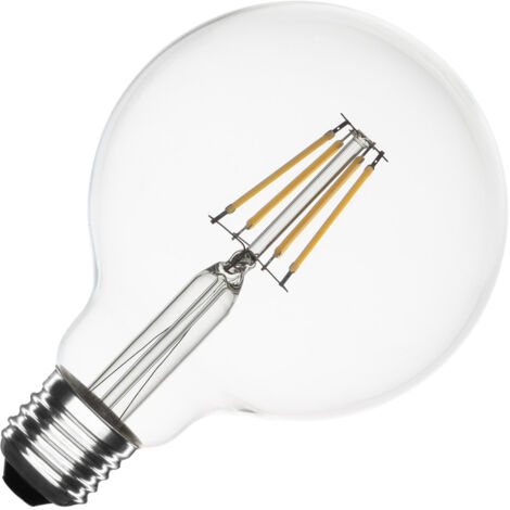 LED-Glühbirne Filament E27 6W 720 lm G95 No Flicker 4000K Neutralweiß