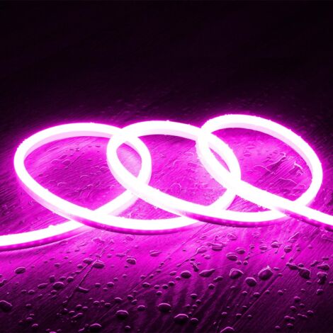 LED-Streifen Neon Dimmbar 220V SFLEX8 IP65 nach Maß Schnitt alle 100 cm 50 m Rosa