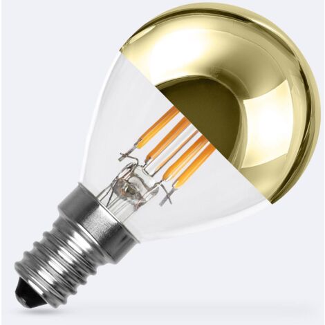 LED-Glühbirne Filament E14 4W 400 lm G45 Gold Reflect 2200K Superwarm