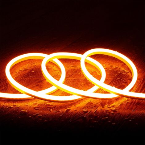 LED-Streifen Neon Dimmbar 220V SFLEX8 IP65 nach Maß Schnitt alle 100 cm 2 m Orange