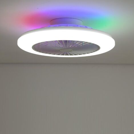 Deckenventilator Und LED Leuchte Rubik WLAN 36W Graphit