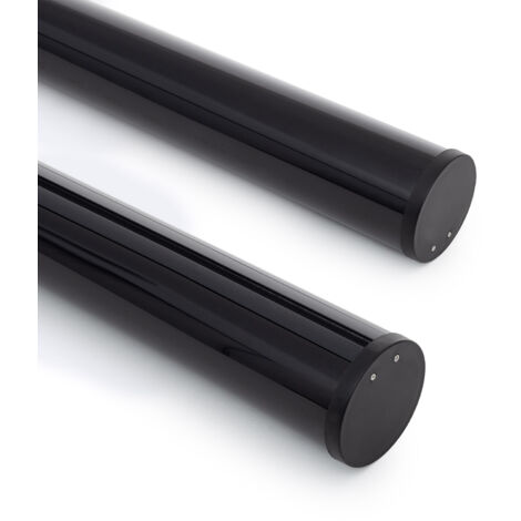 Aluminiumprofil Hängend Rund 2m für LED Streifen bis 22 mm Schwarz 2 m Schwarz transluzent