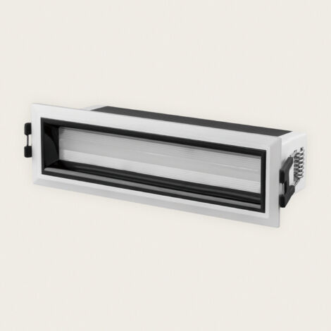 LED Einbaustrahler Lineal 7W Neale CRI90 Schnitt 140x35 mm 3000K Weiß / Schwarz Warmweiß