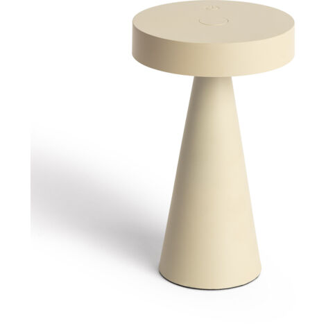 LED Tischlampe Kabellos Außen Catinca Beige