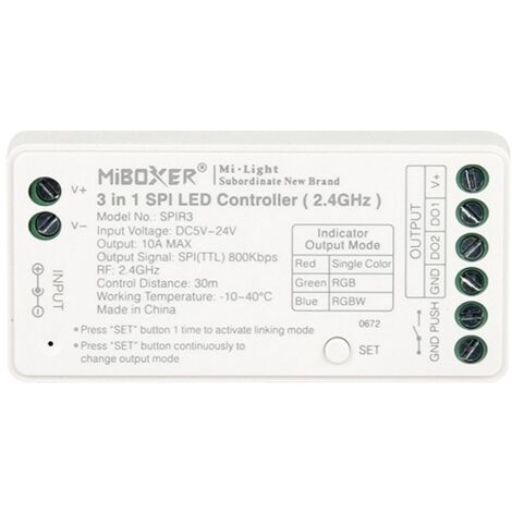 Controller SPI 3 in 1 für LED Streifen Digital Einfarbig/RGB/RGBW MiBoxer SPIR3 Einfarbig / RGB / RGBW (1/3)