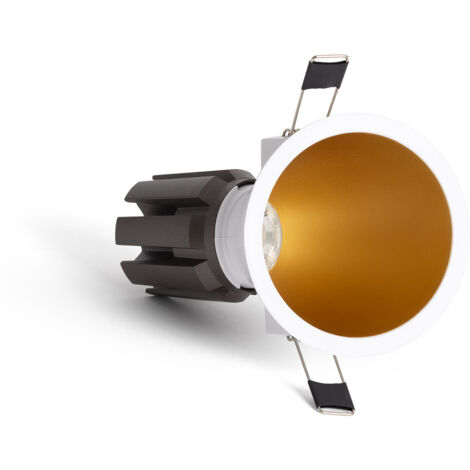 LED Downlight Einbaustrahler 9-12W Konisch Neigung 20º Areni Schnitt Ø 85 mm 4000K Gold Neutralweiß 9 W (1/5)