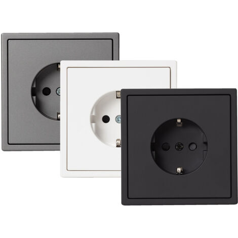 Schuko Steckdose Typ F Luxe 990 Schwarz
