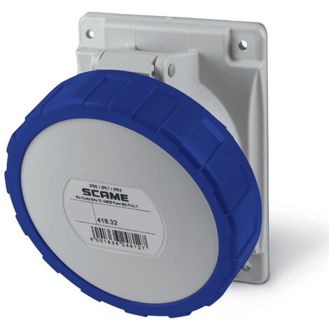 SCAME Optima Serie 32 A Wasserdichter Wandsockel - IP67 2P + TT (1/2)