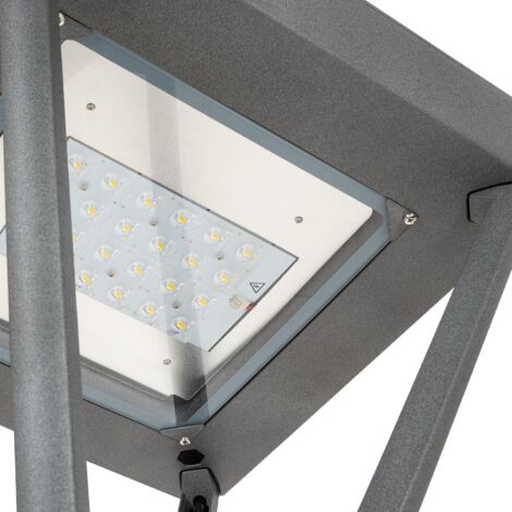 LED-Straßenleuchte 40W Aventino Square LUMILEDS PHILIPS Xitanium Programmierbar  2700K Symmetrisch 120ºx120º Warmweiß