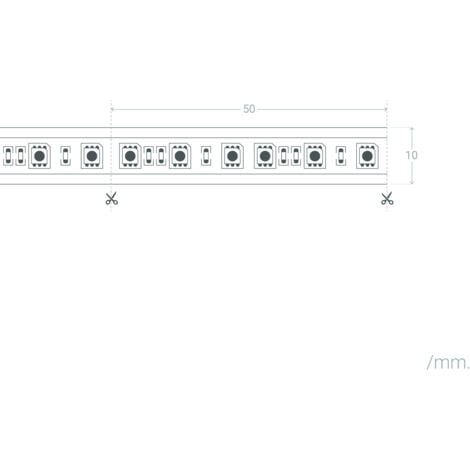 ECO-SET: 1,0m-5,0m LED Stripe 12Vdc 60LEDs/m kaltweiß + Netzteil kaufen
