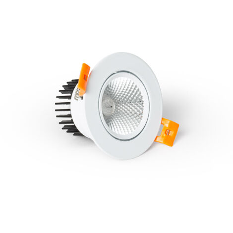 LED Downlight Einbaustrahler 7W Rund COB CRI90 Ausschnitt Ø 70 mm No Flicker 4000K Neutralweiß