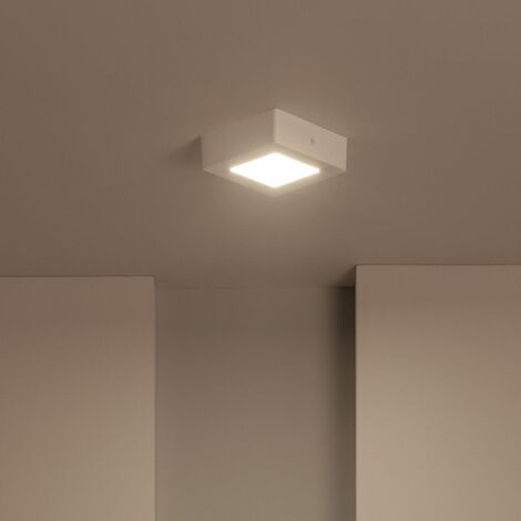 LED-Deckenleuchte 6W Eckig 120x120 mm 3000K Warmweiß