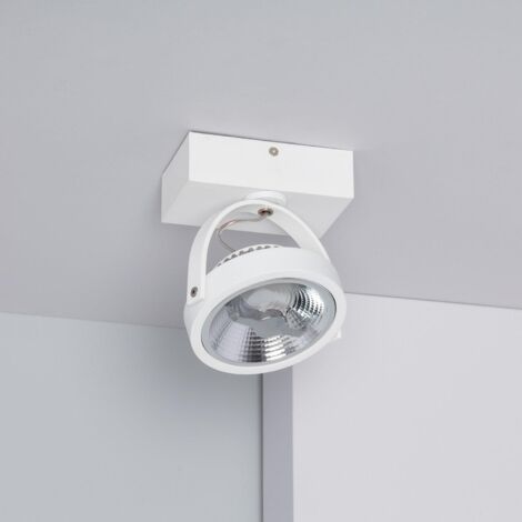LED-Strahler 15W CREE Weiß Weiss 5500K Schwenkbar Oberfläche Kaltes 24°82 AR111 Dimmbar mm