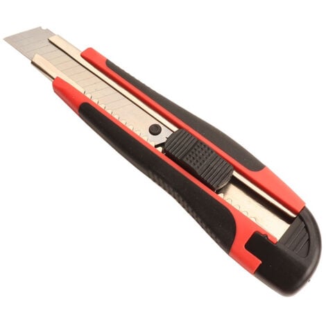 Cutter 18mm Ergonomisch Rot und Schwarz Rot / Schwarz