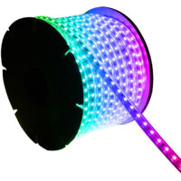 LED-Streifenrolle RGB 220V SMD 60 LED/m 50m 15W/m SILICONE FLEX Breite 12mm Schnitt 100cm IP67 Ohne Fernbedienung