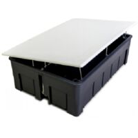 Anschlusskasten für Hohlwände 170 x 110 x 50 mit Metallklappe C45 Weiß