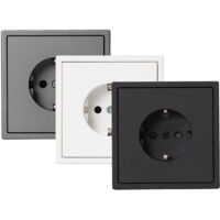 Schuko Steckdose Typ F Luxe 990 Grau Antracita