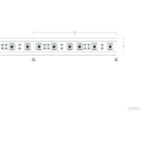 kalt-weiß 7€/m 0,50m-5m LED Strip/Streifen 120xSMDs/m IP20 6500k 