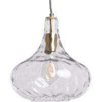Pendelleuchte Glas Tassel Gold