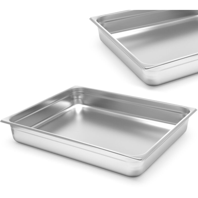 Contenitore GN 1/2 In Acciaio Inox Per Gas - 2,5 Litri, Profondità 40 Mm, Forato - Foto 4