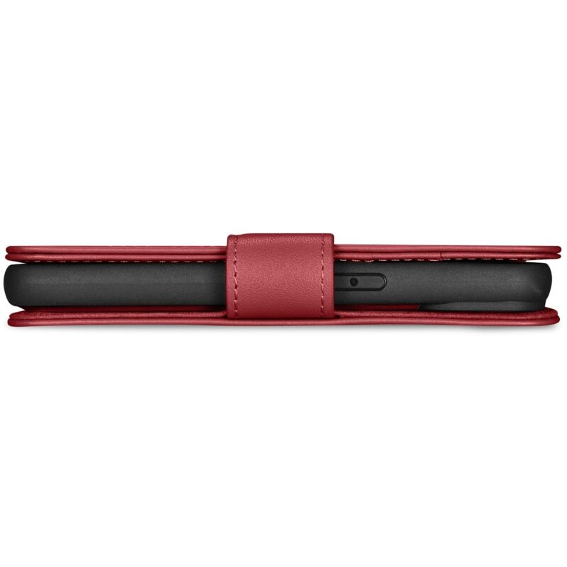 COQUE Custodia Nokia G42, Portafoglio in Pelle con Slot per schede, Custodia per Telefono Nokia G42 in Nappa-Rosso