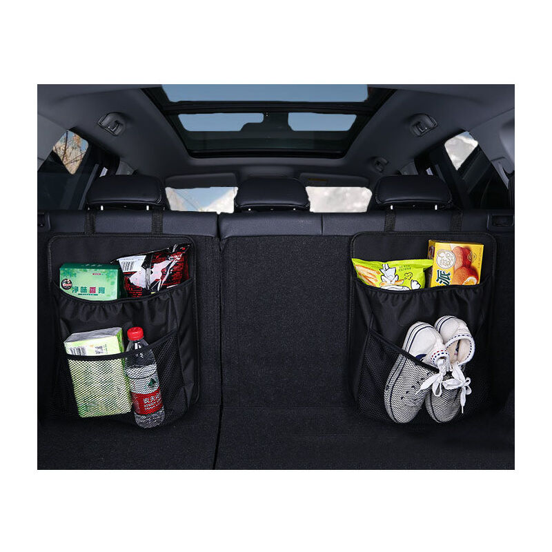 Organizer Per Sedile Auto | 9 Scomparti Con Portabicchieri - Nero - Foto 2