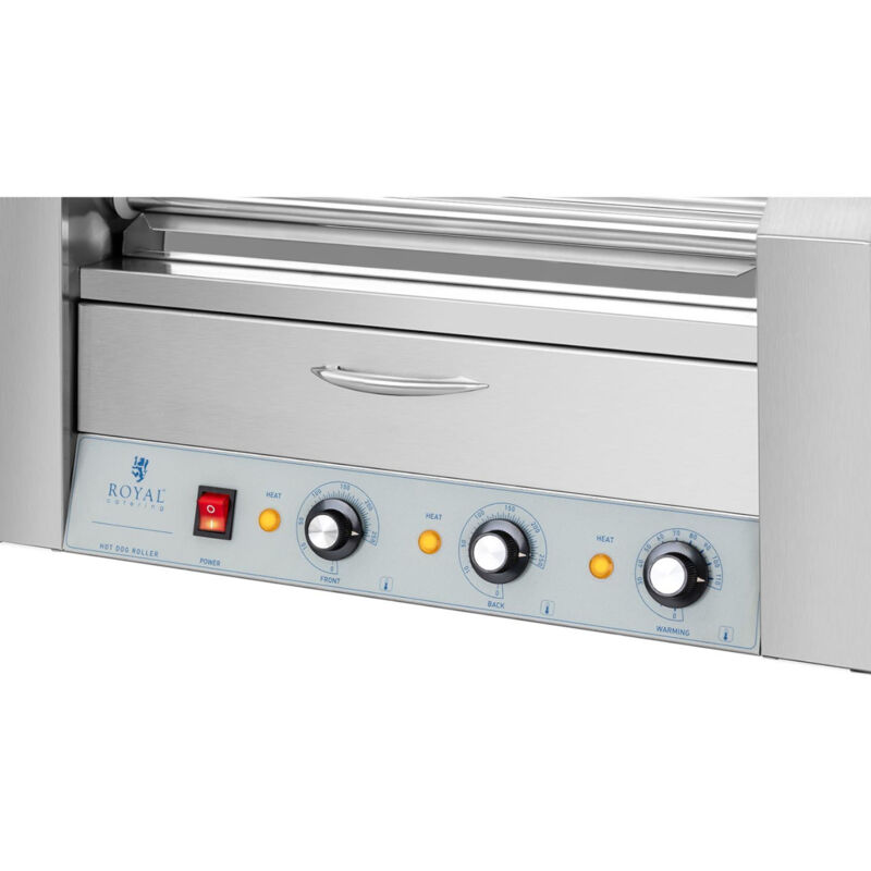 Rullo Per Hot Dog In Acciaio Inox - Per Griglia | Cuoce 5 Hot Dog Alla Volta - Foto 8