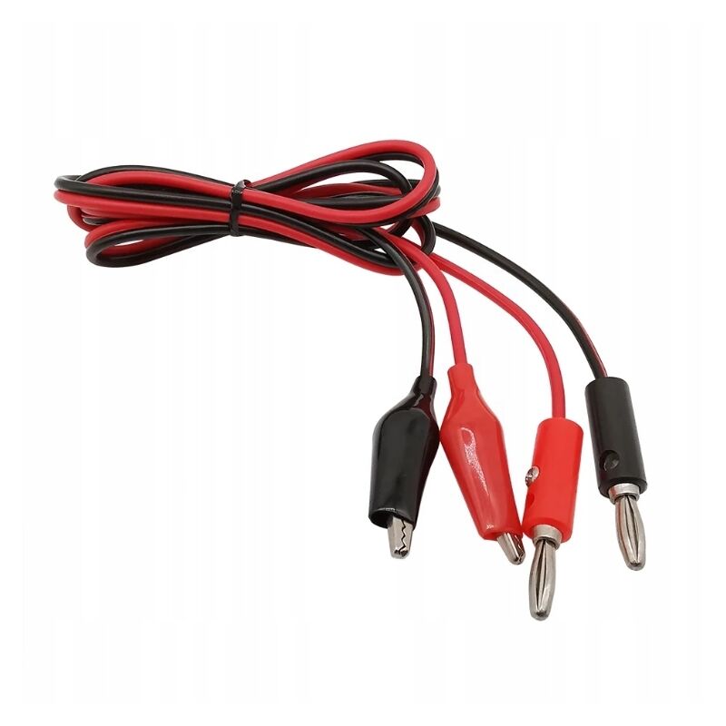Feegow Morsetti A Coccodrillo Per Multimetro – 2 Pezzi Rosso + Nero, Gomma Isolata, Antiscivolo, Portata 10A 1000V, Pinze Di Prova Universali - 4