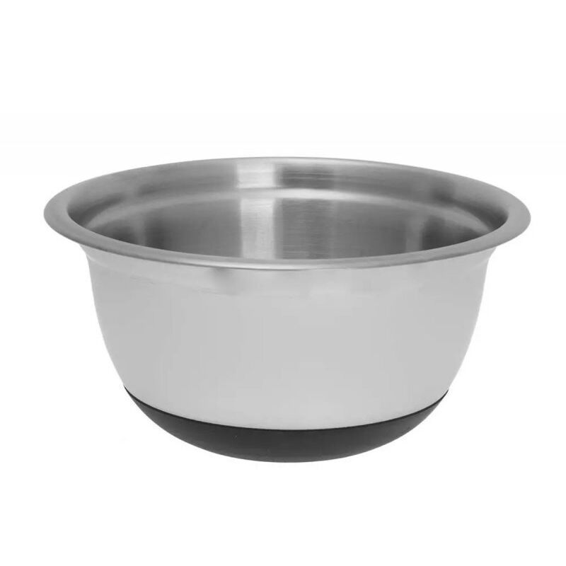 Set Di 4 Ciotole In Acciaio Inox Per Cucina - Diametro 21 Cm - Per Mescolare E Preparare Cibi - 4