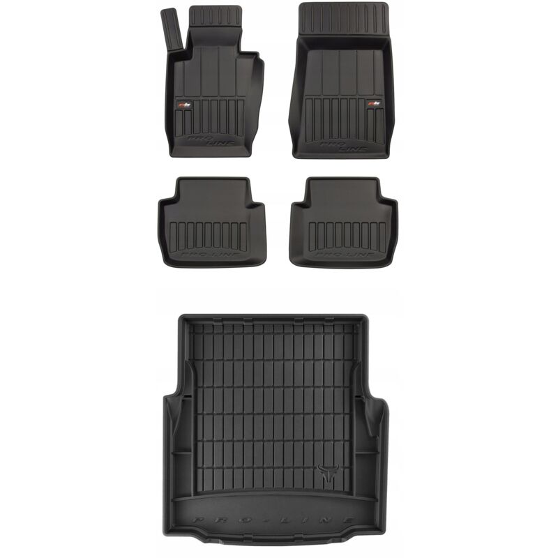 Tappetini e tappetini in gomma 3D SET BMW Serie 3 E46 Berlina xDrive 1998-2005