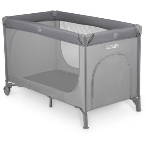 Lettino da viaggio 125 x 65 x 78 cm RK-240 grigio