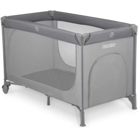Lettino da viaggio 125 x 65 x 78 cm RK-240 grigio