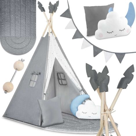 Tenda Teepee per bambini NK-406 Nukido - grigia