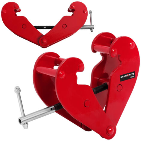 Pinza Porta Paranco Morsetto Pinze Di Supporto Carico Max. 5000 kg In Acciaio (1/5)
