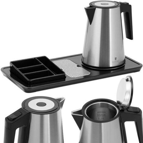 Bollitore elettrico - Stazione tè e caffè 1,2 L 1.800 W acciaio inox (1/5)