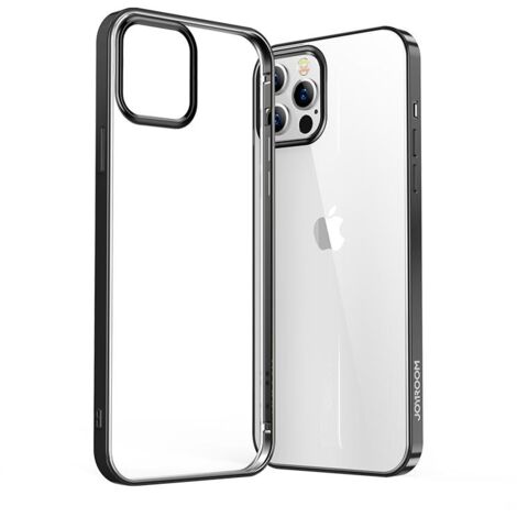 Custodia trasparente ultrasottile NBS con cornice metallica per iPhone 12 mini nera (1/5)