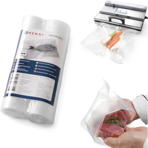 4 Rotoli Per Sottovoto Riutilizzabili: Pellicola Senza BPA 28x600 Cm Per Alimenti, Adatti A Saldatrici E Macchine Sottovuoto - 2