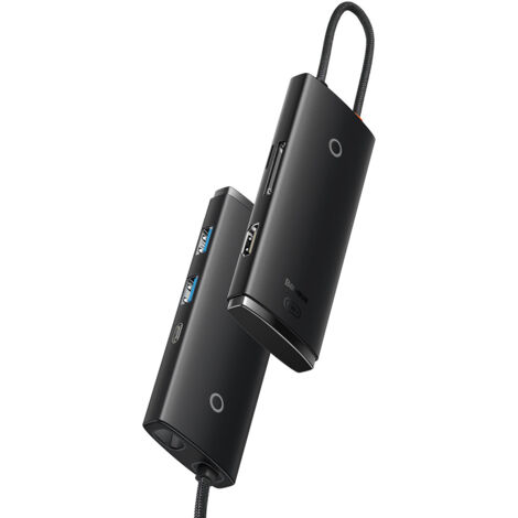 HUB multifunzionale Lite Series USB-C 2x USB PD HDMI SD/TF nero (1/5)
