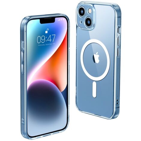 Custodia magnetica in gel per iPhone 14 Plus trasparente MagSafe (1/5)