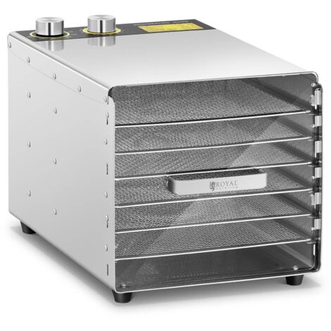 Essiccatoio professionale per erbe aromatiche, frutta e funghi, 6 cesti, 500 W