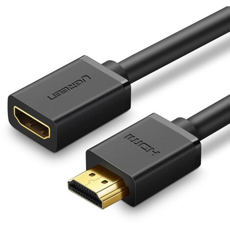 Cavo Prolunga HDMI Femmina-femmina 0,3 M – 4K A 60Hz, 18 Gbps, Connettori Placcati Oro, Con Alette Di Serraggio