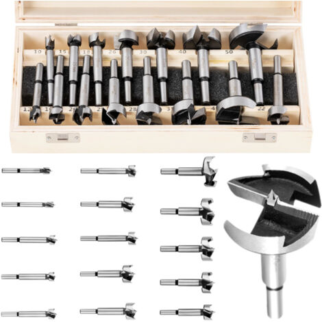 SET 5 PUNTE Forstner Parkside Per Fori Precisi Puliti E Piatti Nel