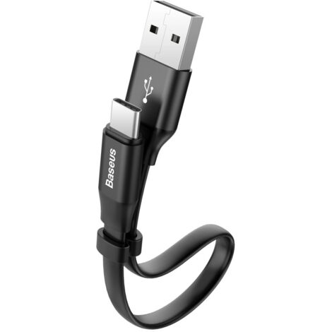 Cavo Piatto USB-C Crosscall Per Ricarica Rapida 3.0 - 1,2 M, Nero, Schermato - 3