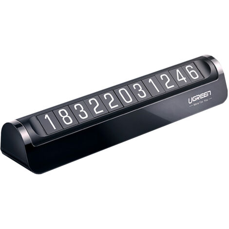 Carta Parcheggio Temporanea Con Numero Di Telefono – Display A Scomparsa Con Un Tocco, 6 Set Di Numeri IC, Materiale ABS, Design Compatto Per Auto, Protegge La Privacy